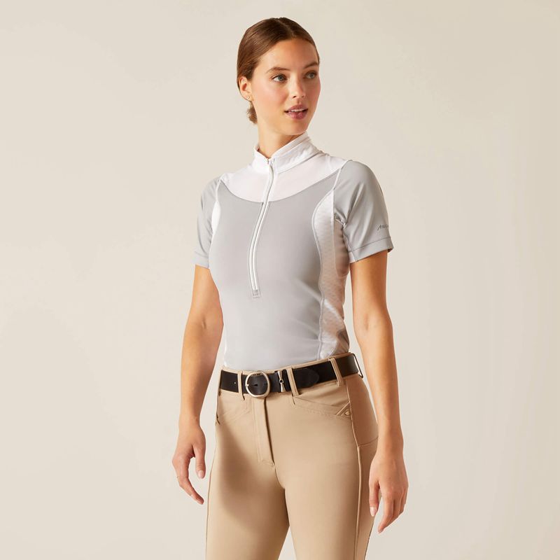 Ariat Ascent Show Shirt Głęboka Polska | KJROHB-602 - Kliknij obrazek, aby zamknąć
