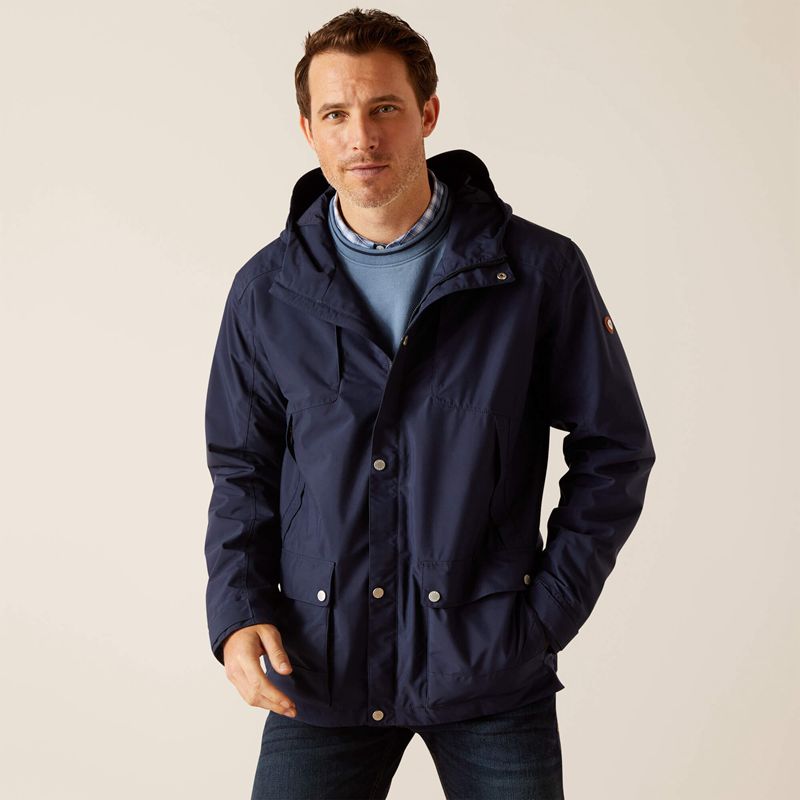 Ariat Atherton Waterproof Jacket Granatowe Polska | GDWEUL-053 - Kliknij obrazek, aby zamknąć