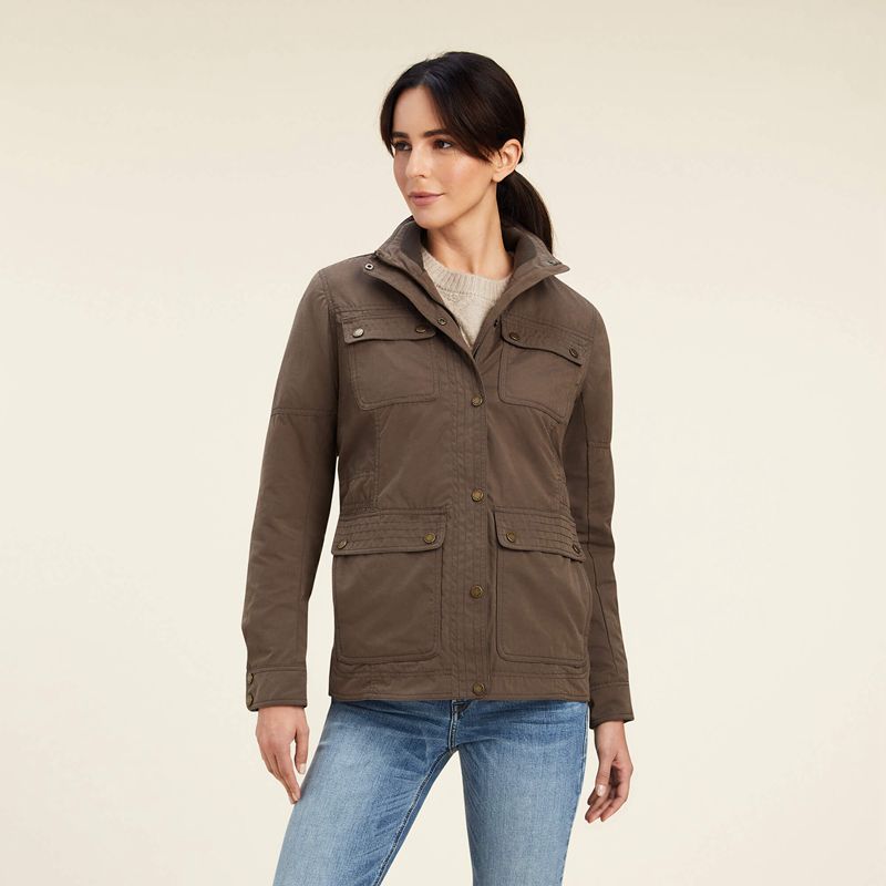Ariat Calumet Field Jacket Banyan Bark Polska | TMIZYP-652 - Kliknij obrazek, aby zamknąć