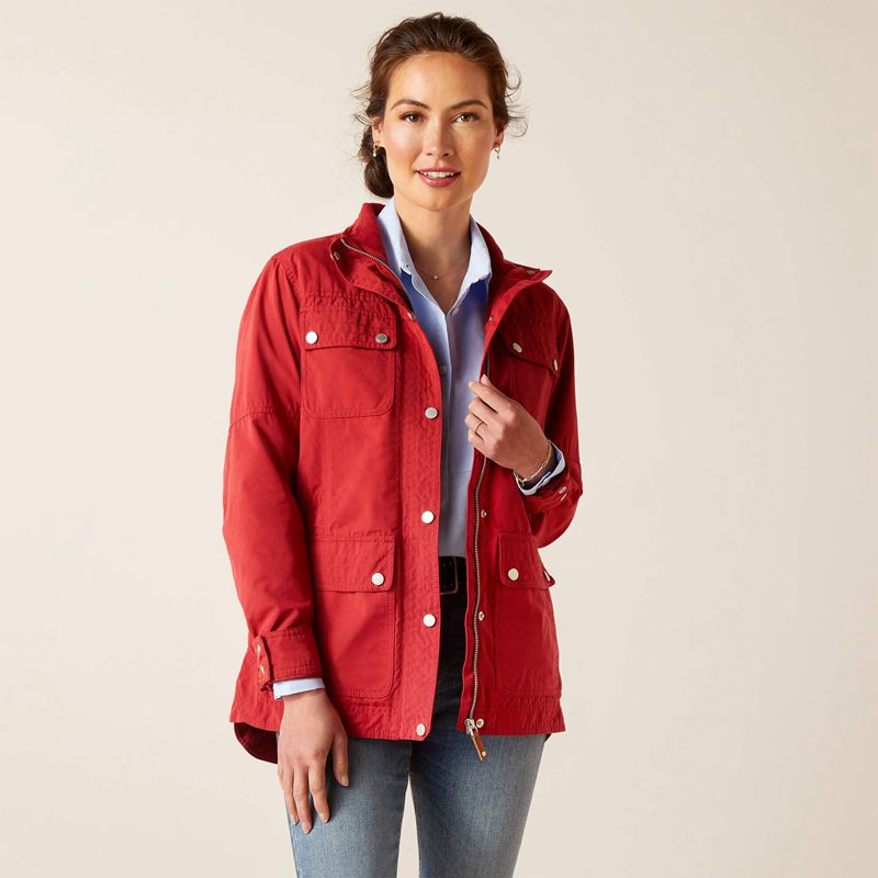 Ariat Calumet Field Jacket Czerwone Polska | FAVBEO-314 - Kliknij obrazek, aby zamknąć