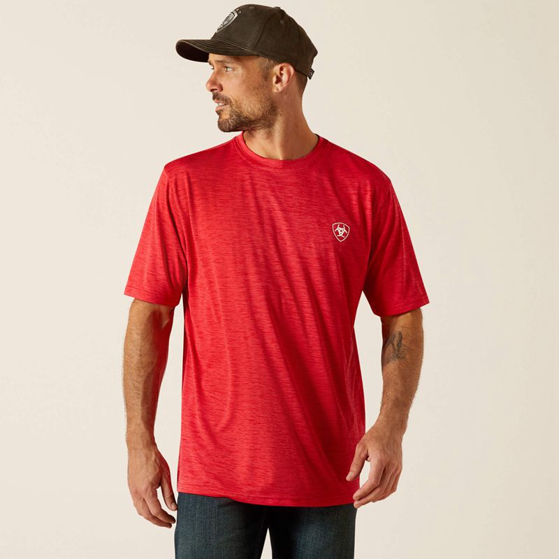 Ariat Charger Crestline T-Shirt Chili Pepper Polska | XGPDEW-847 - Kliknij obrazek, aby zamknąć
