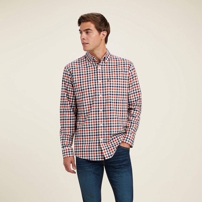 Ariat Clement Shirt Check Polska | NPGCMD-406 - Kliknij obrazek, aby zamknąć