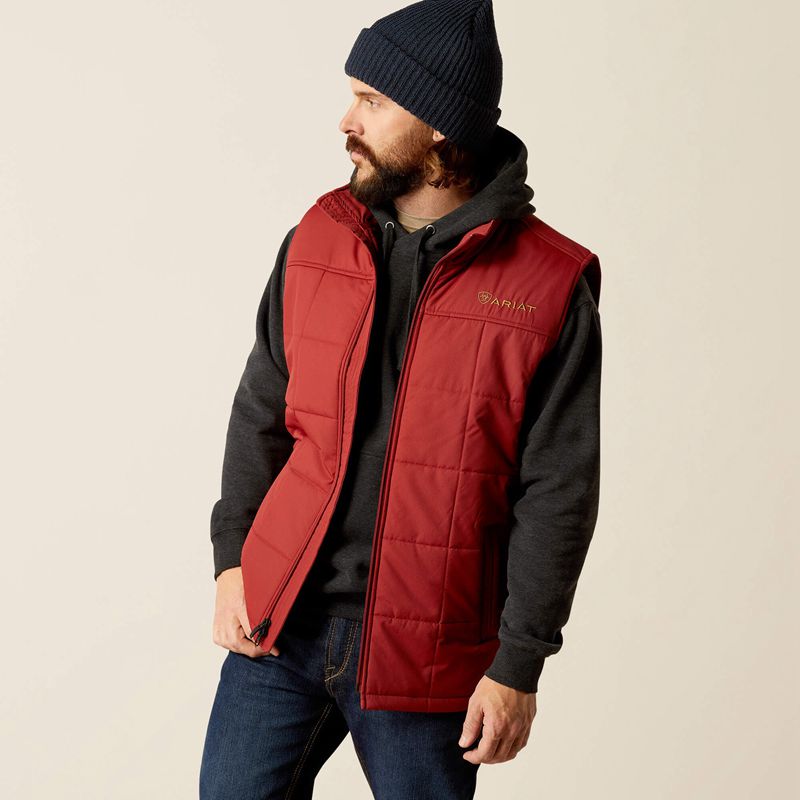 Ariat Crius Insulated Vest Rosewood Polska | WUJOKE-140 - Kliknij obrazek, aby zamknąć