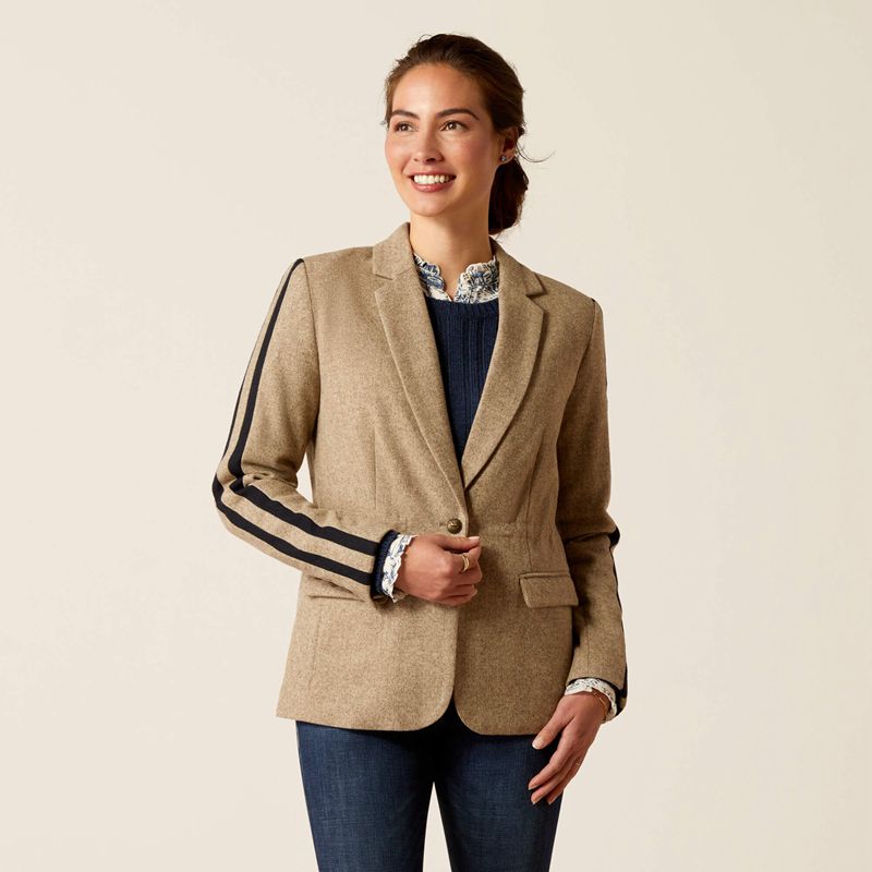 Ariat Dornie Blazer Camel Herringbone Polska | ALTRYM-692 - Kliknij obrazek, aby zamknąć