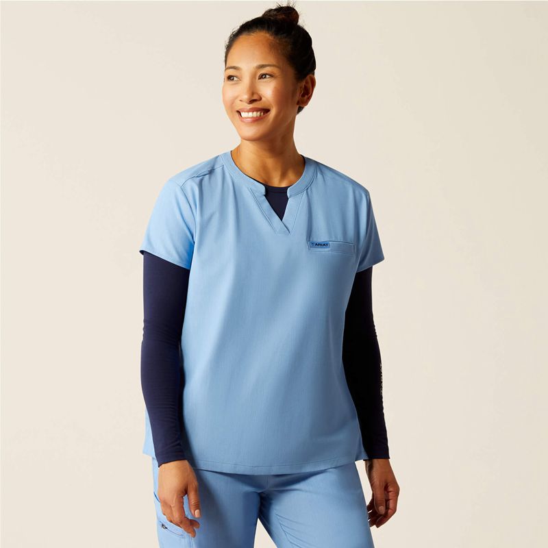 Ariat Eliza Fashion Scrub Top Głęboka Niebieskie Polska | TKNSWH-794 - Kliknij obrazek, aby zamknąć
