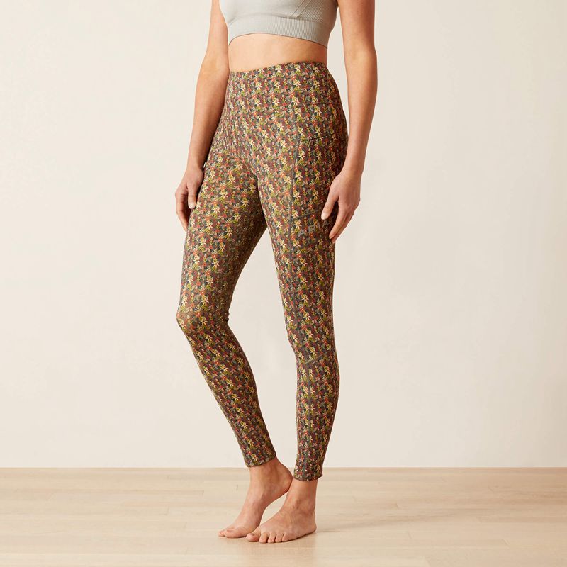 Ariat Eos Print Full Seat Tight Canteen Floral Polska | ISWHZQ-679 - Kliknij obrazek, aby zamknąć