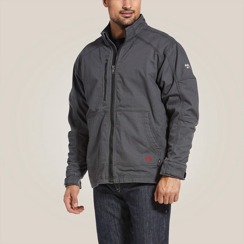 Ariat Fr Duralight Cordura Canvas Field Jacket Szare Polska | UWVLEI-604 - Kliknij obrazek, aby zamknąć