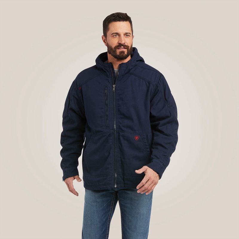 Ariat Fr Duralight Stretch Canvas Jacket Granatowe Polska | NRAJYZ-791 - Kliknij obrazek, aby zamknąć