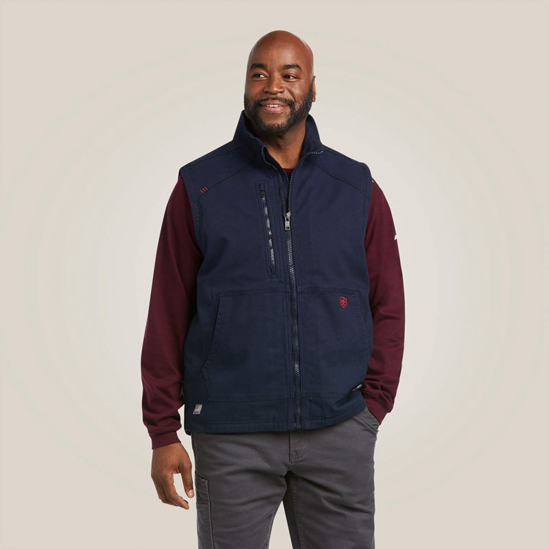 Ariat Fr Duralight Stretch Canvas Vest Granatowe Polska | YCSLTQ-970 - Kliknij obrazek, aby zamknąć