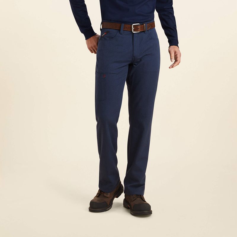 Ariat Fr M4 Relaxed Crossfire Straight Pant Granatowe Polska | DBGYRH-436 - Kliknij obrazek, aby zamknąć