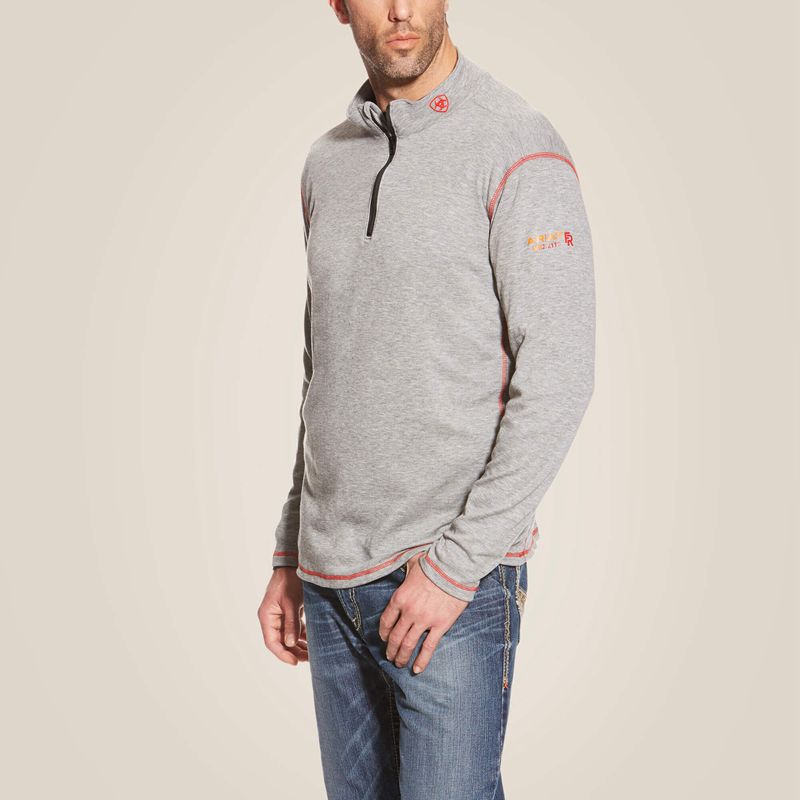 Ariat Fr Polartec 1/4 Zip Top Głęboka Polska | RHUKCZ-095 - Kliknij obrazek, aby zamknąć
