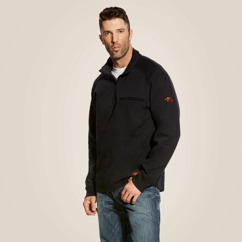 Ariat Fr Rev 1/4 Zip Top Czarne Polska | PBMTOX-412 - Kliknij obrazek, aby zamknąć