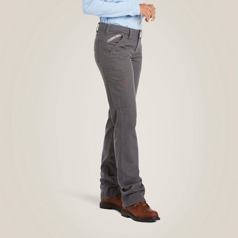 Ariat Fr Stretch Duralight Canvas Stackable Straight Leg Pant Szare Polska | BXOZTQ-190 - Kliknij obrazek, aby zamknąć