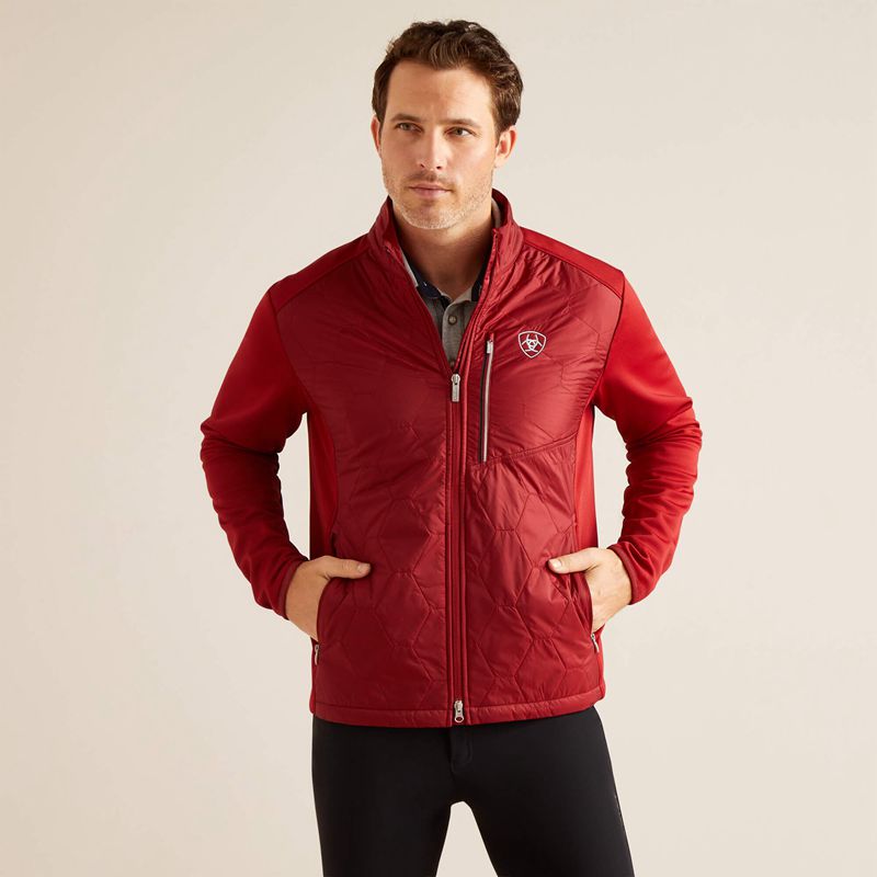 Ariat Fusion Insulated Jacket Sun-Dried Tomato Polska | NAQHLS-385 - Kliknij obrazek, aby zamknąć