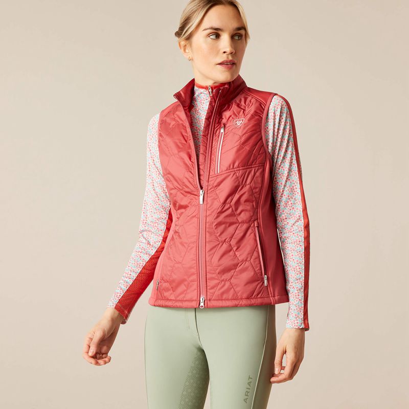 Ariat Fusion Insulated Vest Różowe Polska | UJIBLN-195 - Kliknij obrazek, aby zamknąć