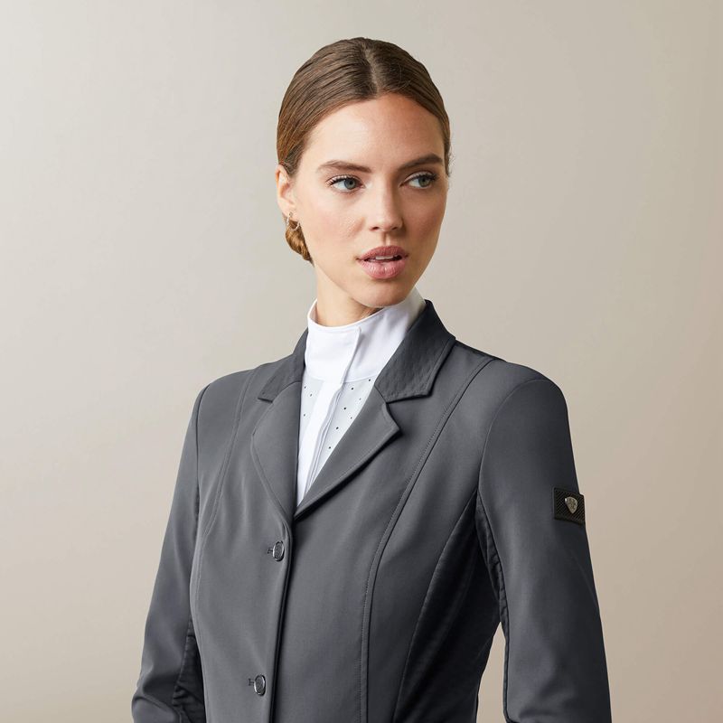 Ariat Galatea Bellatrix Show Coat Ebony Polska | DBOUQK-710 - Kliknij obrazek, aby zamknąć