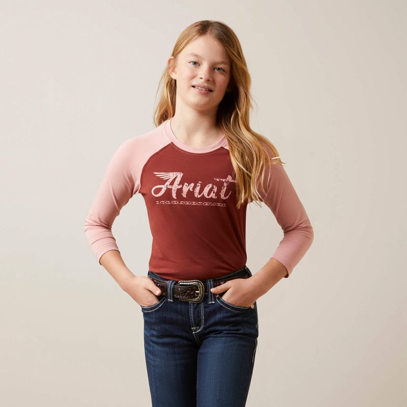 Ariat Go Tee Fired Brick Polska | GDSQRI-263 - Kliknij obrazek, aby zamknąć
