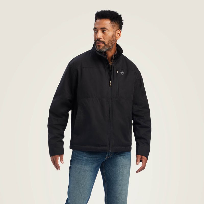Ariat Grizzly Canvas Jacket Czarne Polska | MCSYZF-073 - Kliknij obrazek, aby zamknąć