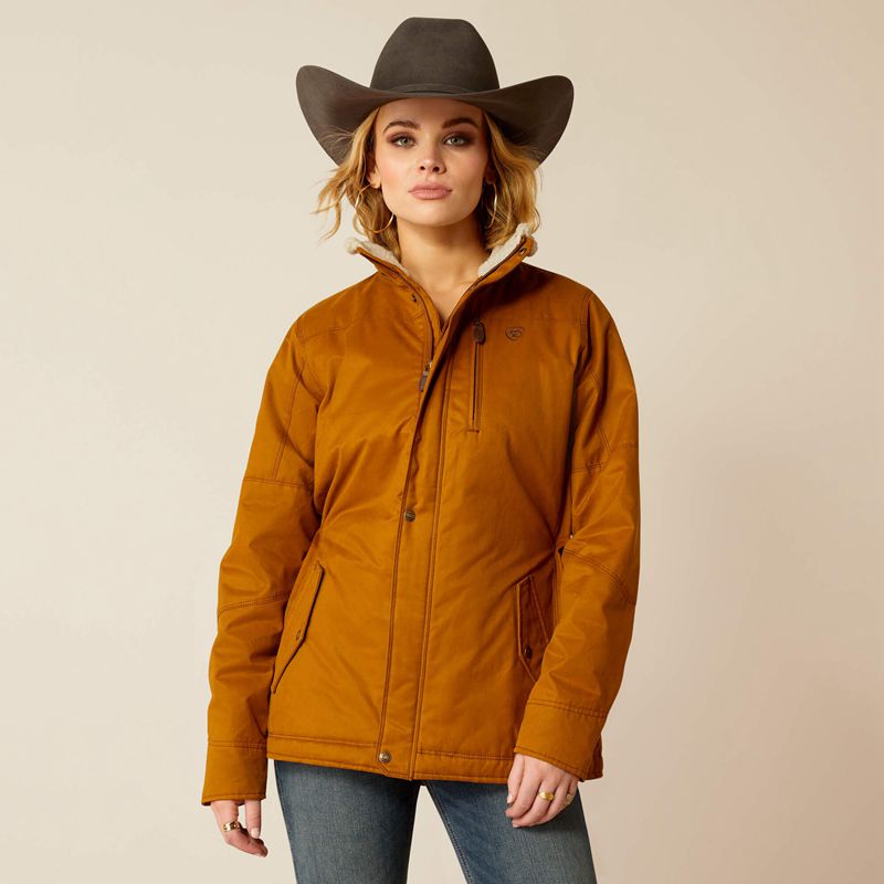 Ariat Grizzly Insulated Jacket Chestnut Polska | GXLBRA-761 - Kliknij obrazek, aby zamknąć