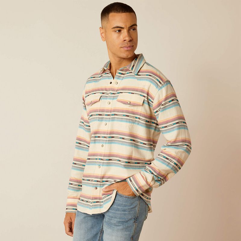 Ariat Hansel Retro Fit Shirt Sandshell Polska | FOYERM-547 - Kliknij obrazek, aby zamknąć