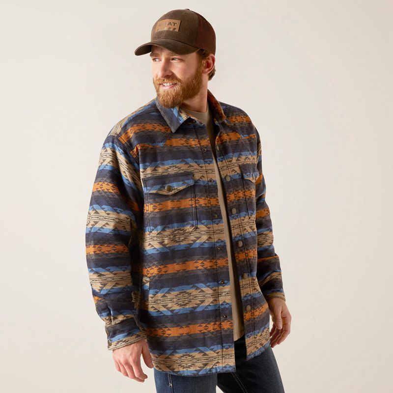 Ariat Hartland Shirt Jacket Iron Heather Polska | QBZFVD-462 - Kliknij obrazek, aby zamknąć