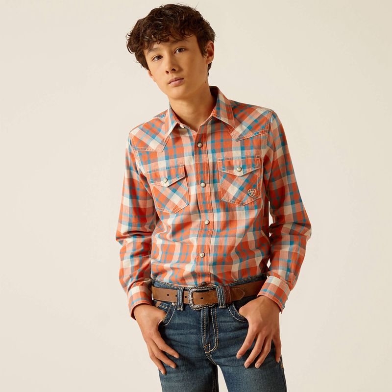 Ariat Hilario Retro Fit Shirt Arabesque Polska | YFZOEU-210 - Kliknij obrazek, aby zamknąć