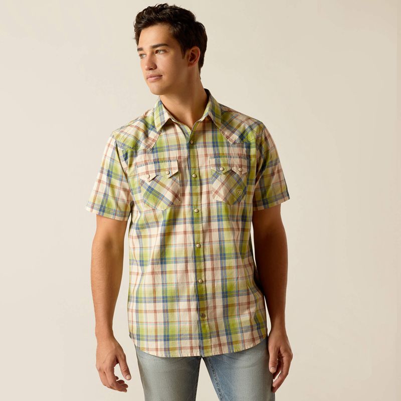 Ariat Hinston Retro Fit Shirt Sandshell Polska | OYQIXP-167 - Kliknij obrazek, aby zamknąć