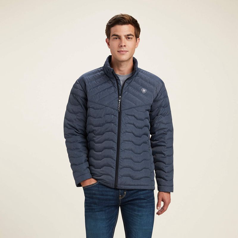 Ariat Ideal Down Jacket Charcoal Heather Polska | NWUVED-590 - Kliknij obrazek, aby zamknąć