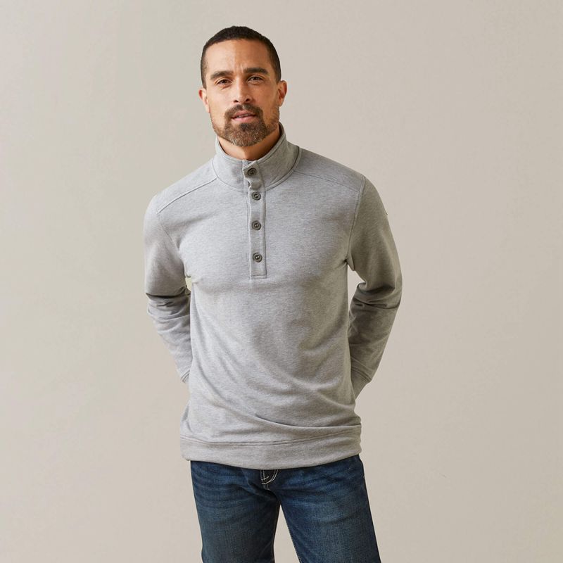 Ariat Kentfield Sweatshirt Szare Polska | IMBOGE-046 - Kliknij obrazek, aby zamknąć