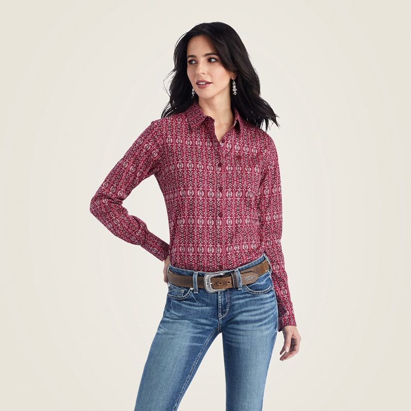 Ariat Kirby Stretch Shirt Alma Multi Polska | RHCSFM-480 - Kliknij obrazek, aby zamknąć