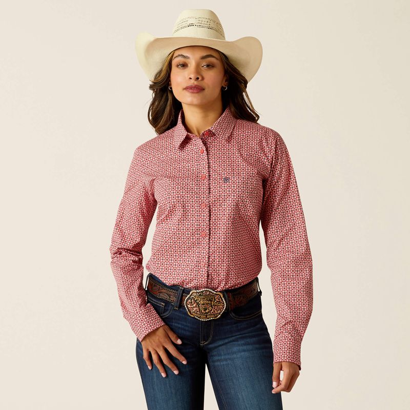 Ariat Kirby Stretch Shirt Różowe Polska | DXRVIK-627 - Kliknij obrazek, aby zamknąć
