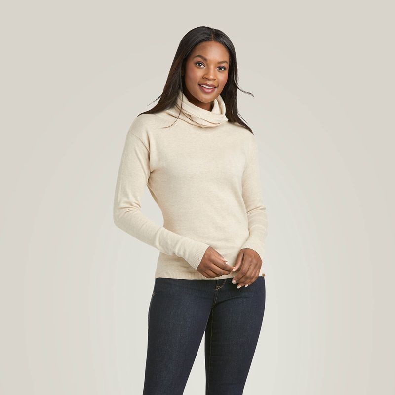 Ariat Lexi Sweater Oatmeal Polska | QUYVJO-896 - Kliknij obrazek, aby zamknąć