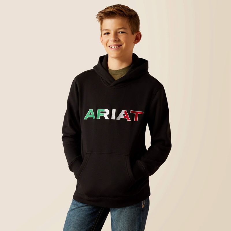 Ariat Mexico Hoodie Czarne Polska | EWOMVQ-759 - Kliknij obrazek, aby zamknąć