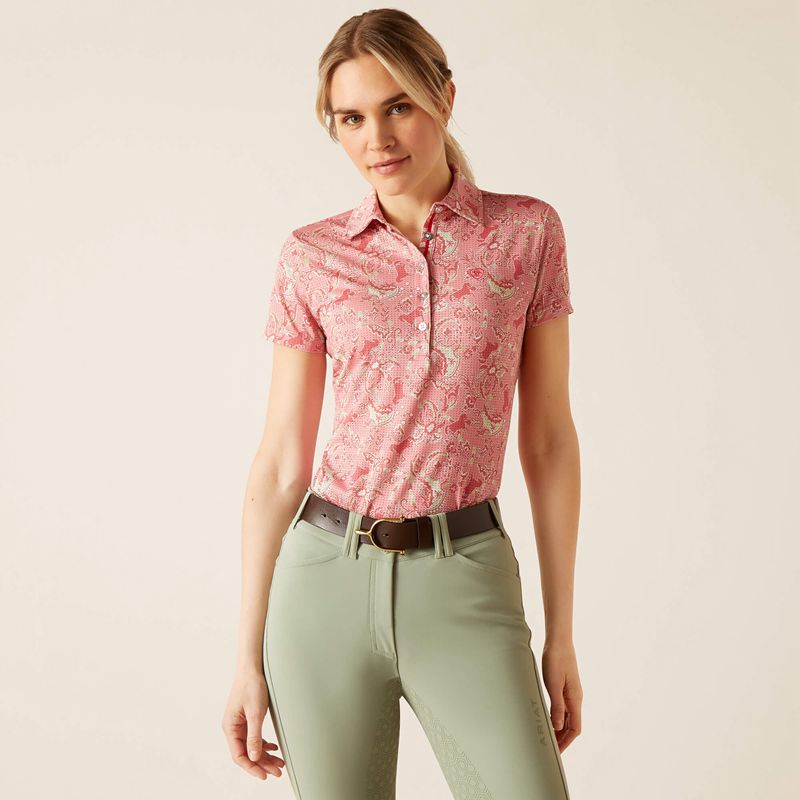 Ariat Motif Polo Różowe Polska | FNPBYZ-746 - Kliknij obrazek, aby zamknąć