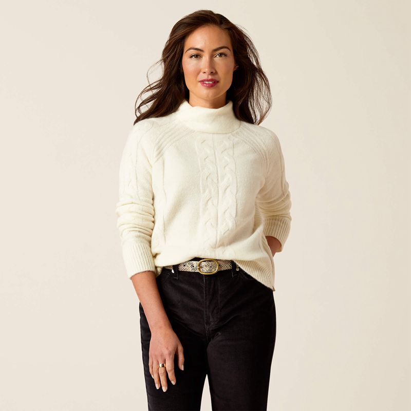 Ariat Novato Sweater Vanilla Ice Polska | LUHKXM-754 - Kliknij obrazek, aby zamknąć