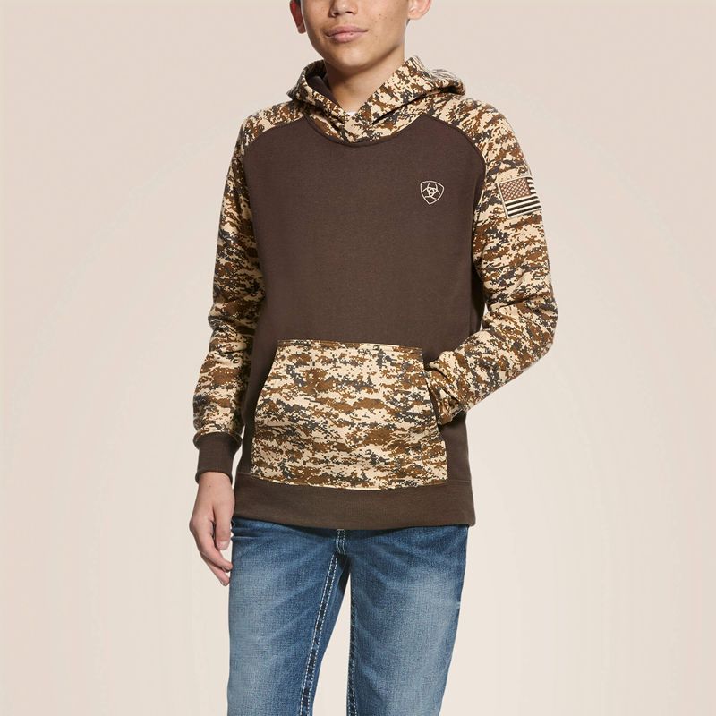 Ariat Patriot Hoodie Camo Polska | EUHKZL-594 - Kliknij obrazek, aby zamknąć