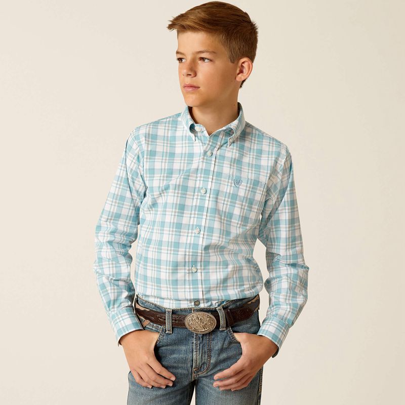 Ariat Pro Series Edward Classic Fit Shirt Ciemny Niebieskie Polska | MLZKQT-092 - Kliknij obrazek, aby zamknąć