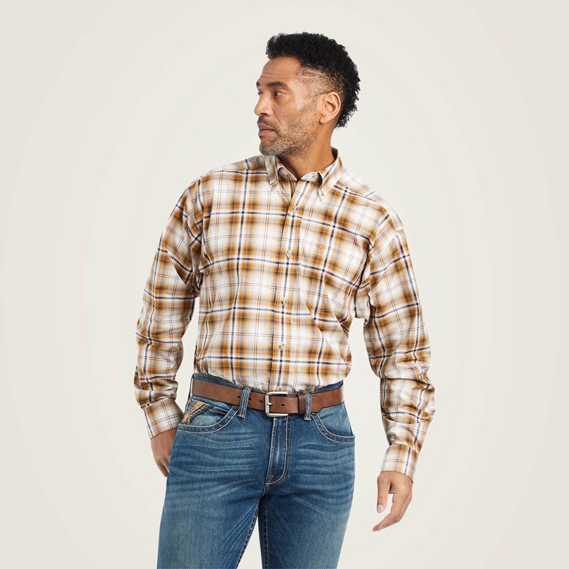 Ariat Pro Series Geri Stretch Classic Fit Shirt Białe Polska | HGQSTP-925 - Kliknij obrazek, aby zamknąć