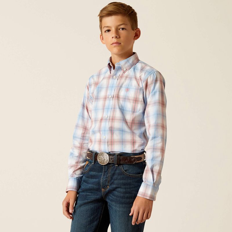 Ariat Pro Series Joshua Classic Fit Shirt Ceramic Teal Polska | ZBIJFA-634 - Kliknij obrazek, aby zamknąć