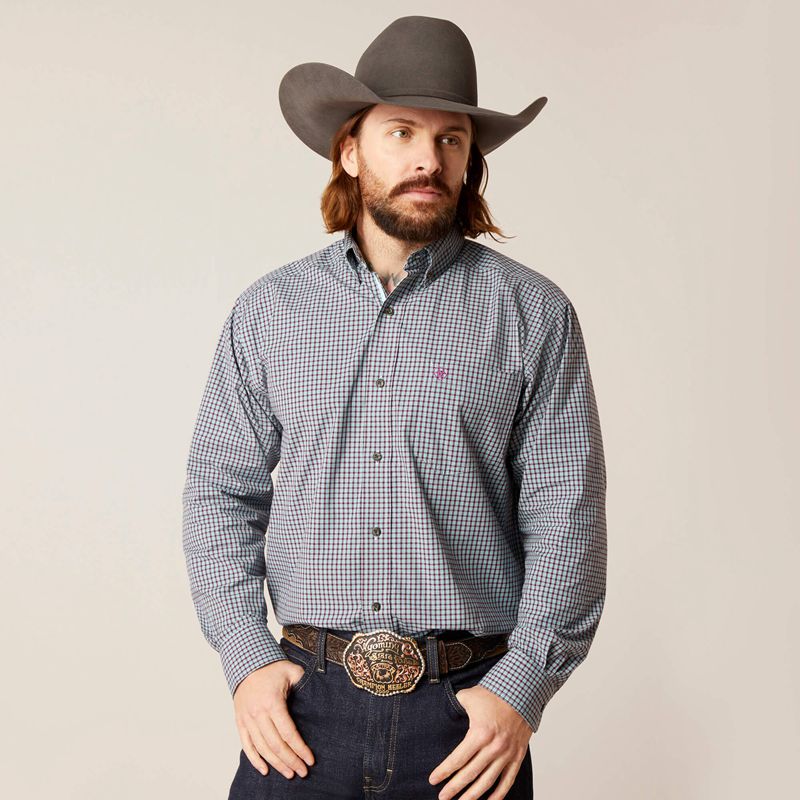 Ariat Pro Series Sullivan Classic Fit Shirt Niebieskie Polska | SDRVNE-964 - Kliknij obrazek, aby zamknąć
