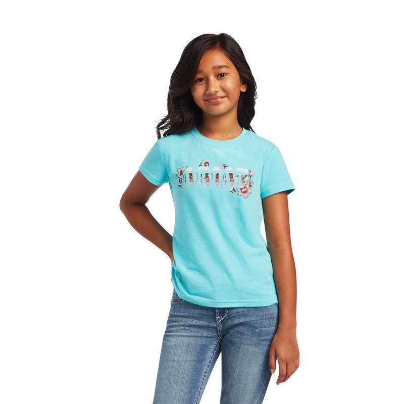 Ariat Real Cactus Tee Amazonite Polska | HUKWOT-659 - Kliknij obrazek, aby zamknąć