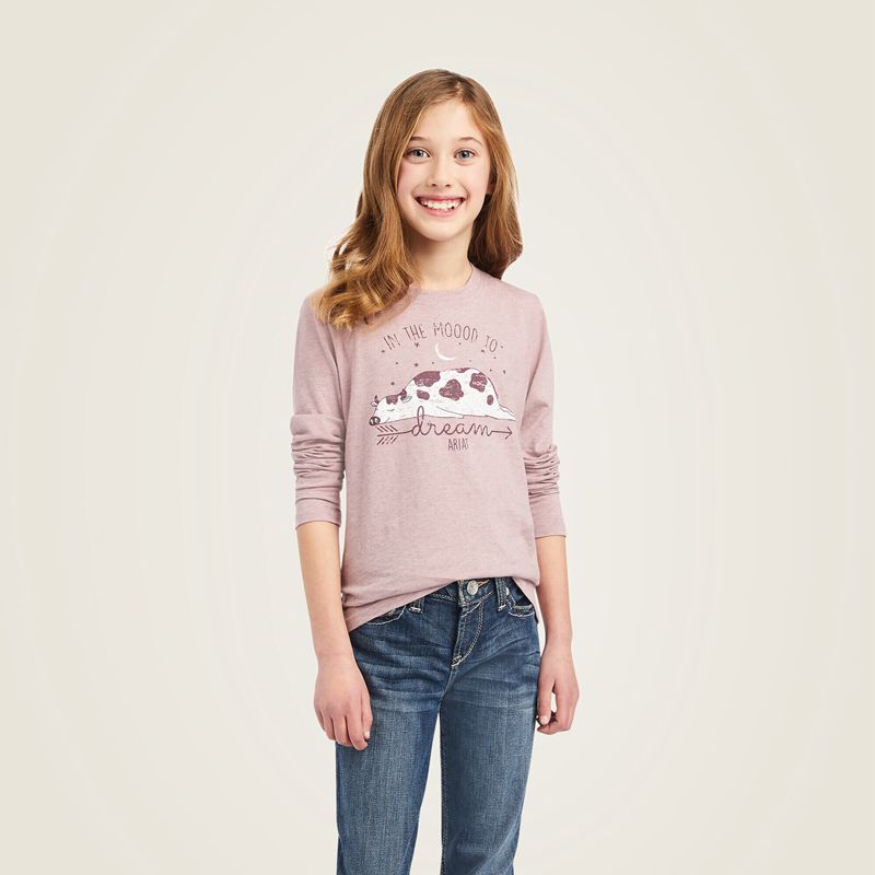 Ariat Real Dreamin Mood Shirt Różowe Polska | CNFIMY-089 - Kliknij obrazek, aby zamknąć