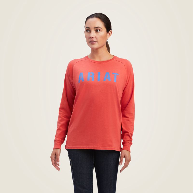Ariat Rebar Cotton Strong Block T-Shirt Granatowe Polska | XZAVRF-981 - Kliknij obrazek, aby zamknąć