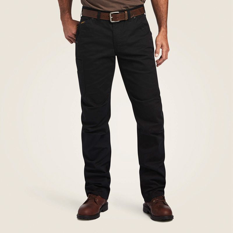 Ariat Rebar M5 Straight Durastretch Washed Twill Dungaree Straight Leg Pant Czarne Polska | TCYBWF-390 - Kliknij obrazek, aby zamknąć