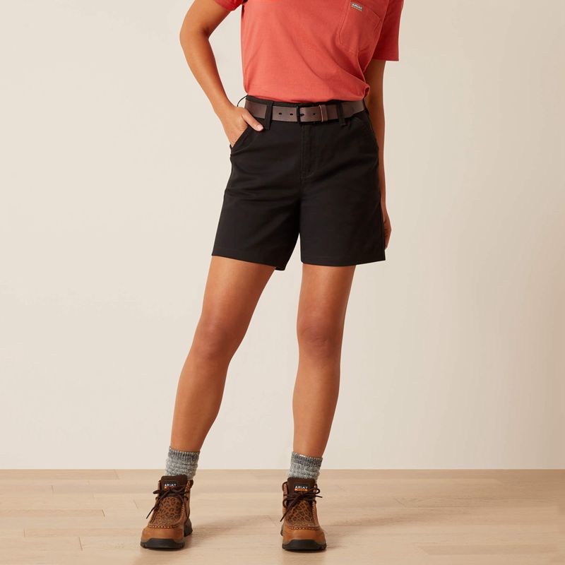 Ariat Rebar Pr Made Tough 6" Short Czarne Polska | OVCMIH-324 - Kliknij obrazek, aby zamknąć
