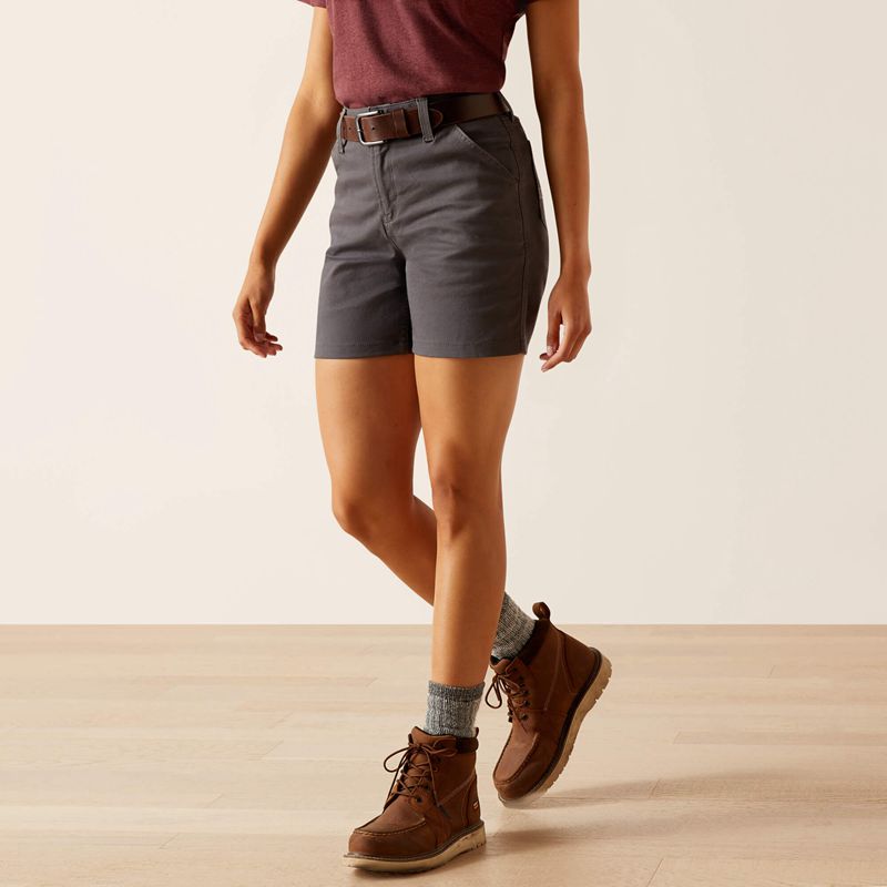 Ariat Rebar Pr Made Tough 6" Short Szare Polska | QISNDC-058 - Kliknij obrazek, aby zamknąć