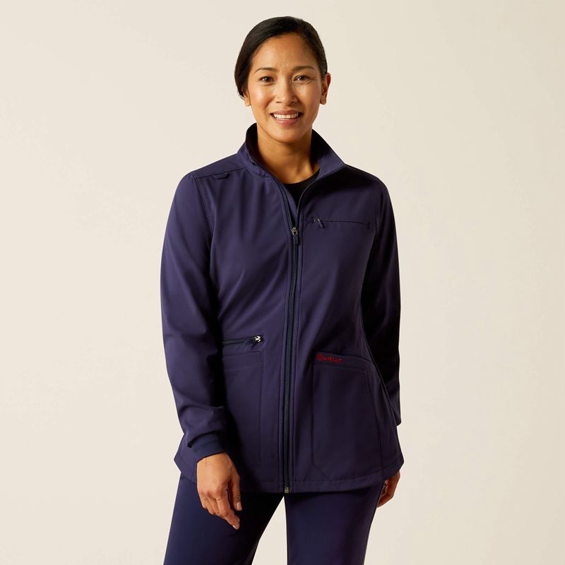 Ariat Rosalyn Utility Scrub Jacket Granatowe Polska | WVZBYS-657 - Kliknij obrazek, aby zamknąć