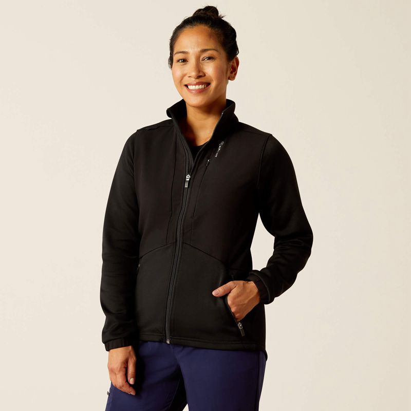 Ariat Sina Fleece Scrub Jacket Czarne Polska | PANZLH-837 - Kliknij obrazek, aby zamknąć