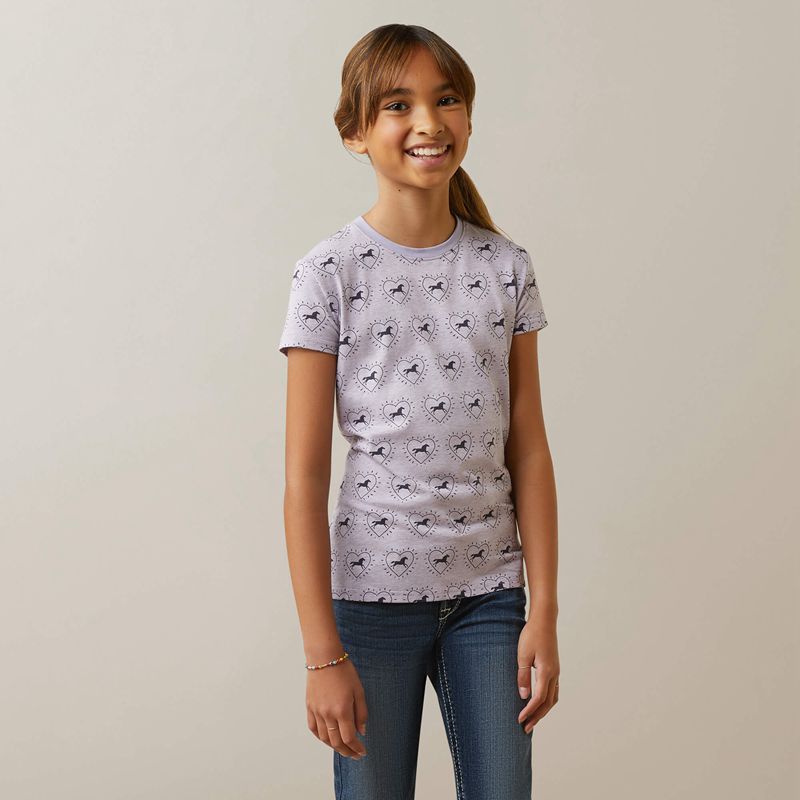 Ariat So Love T-Shirt Szare Polska | MIWUQB-740 - Kliknij obrazek, aby zamknąć