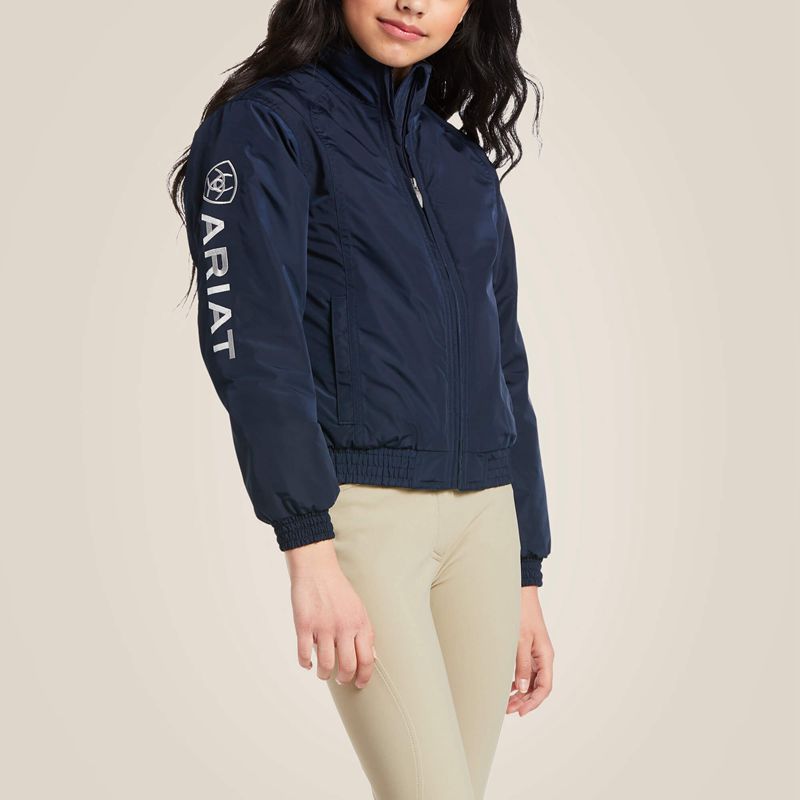 Ariat Stable Insulated Jacket Granatowe Polska | GXRUFB-452 - Kliknij obrazek, aby zamknąć